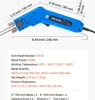 A blue hot wire foam cutter with dimensions and specifications listed below it. Anteprima dell’immagine prodotto