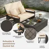 Mobili da esterno in rattan, salottino da giardino a 2 Anteprima dell’immagine prodotto 5