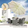 Outsunny Parasol droit de jardin inclinable parasol avec Voir les images du produit 3