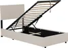 Polsterbett 'Juva' Cord mit Lattenrost 90x200 cm Beige Produktbild-Vorschau 7