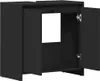 vidaXL Badezimmerschrank Schwarz 60x33x61 cm Holzwerkstoff Anteprima dell’immagine prodotto 5