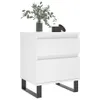 vidaXL Nachttisch Weiß 40x35x50 cm Holzwerkstoff Produktbild-Vorschau 4