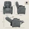 Sillón reclinable HOMCOM, sillón eléctrico para televisión Vista previa de la imagen del producto 3
