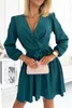 Numoco Kleid mit Bindy-Ausschnitt grün L / XL Produktbild-Vorschau 4