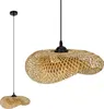 BRUGIA S malá závěsná stropní lampa boho styl E27 bambusová Náhled obrázku produktu 1