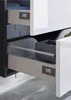 Hochschrank - Weiß Hochglanz - Grau - B 38 cm - 2 Türen - 1 Produktbild-Vorschau 4