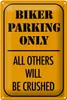 Blechschild Parken 20x30cm biker parking only all others Produktbild-Vorschau 1