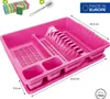 WELLGRO Abtropfgestell aus Kunststoff mit Reinigungsbürste Produktbild-Vorschau 2