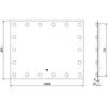 Mexen Dona lustro łazienkowe podświetlane 100 x 80 cm, LED Podgląd zdjęcia produktu 6