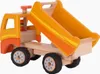 Goki Wooden Tipping Trolley Orange with Swivel Wheels Voir les images du produit 5