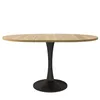 Uitschuifbare eettafel, 100/140 x 100 x 75 cm, ovale Productafbeelding-voorbeeld 10