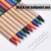100 Stück Kugelschreiber aus Kraftpapier, schwarze Tinte, Produktbild-Vorschau 4