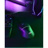 A gaming mouse and keyboard are shown on a desk with colorful RGB lighting. Produktbild-Vorschau