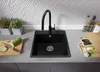 PRIMAGRAN Spülbecken Schwarz 48x50cm, Granitspüle 1 Becken Produktbild-Vorschau 3