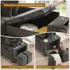 Merax L-förmiges ausziehbar Schlafsofa, Ecksofa mit Produktbild-Vorschau 10