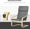 HOMCOM Relaxsessel Ruhesessel mit Armlehne Leinenbezug Produktbild-Vorschau 6
