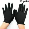12 párů černých bavlněných rukavic Soft Large Cleaning Dry Náhled obrázku produktu 3