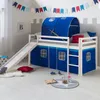 Homestyle4u 2566, Hochbett 90x200 mit Rutsche Lattenrost Produktbild-Vorschau 3