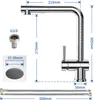Küchenarmatur Ausziehbar Wasserhahn Küche Mischbatterie mit Produktbild-Vorschau 17