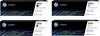 Four HP LaserJet 203X toner cartridges are displayed in a collage. Produktbild-Vorschau