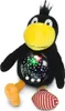 A plush toy raven with a star projector on its belly. Produktbild-Vorschau