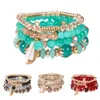 4 Teile/satz Boho Faux Achat Perle Quaste Kette Charm Produktbild-Vorschau 3