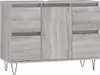 vidaXL Koupelnová skříňka Grey Sonoma 80x33x60 cm Dřevěný Náhled obrázku produktu 1