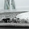 Designer Teppich mit Konturenschnitt Muster Gestreift Grau Produktbild-Vorschau 2