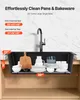 A kitchen sink with dishes and accessories displayed inside, with measurement callouts. Produktbild-Vorschau
