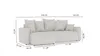 Ecksofa mit Schlaffunktion, ANTONIO DENVER - 238x142x73cm, Produktbild-Vorschau 3