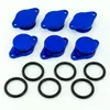 Drallklappen Set 6x 32mm blau mit O-Ring Ansaugbrücken für Produktbild-Vorschau 2