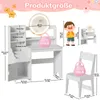 TWSOUL Toaletný stolík 2 v 1 Detský toaletný stolík so Náhľad obrázku produktu 2