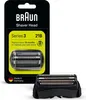 A Braun Series 3 shaver head replacement in its packaging, with a second shaver head shown separately. Produktbild-Vorschau