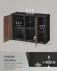 Diagram showing dimensions and weight capacity of a cabinet. Produktbild-Vorschau
