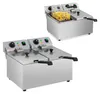 Doppelte Elektrofritteuse, Gastronomie, 230 V, 2 x 3200 W, Produktbild-Vorschau 7