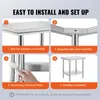 VEVOR Table de travail en acier inoxydable 760 x 600 x 70 Voir les images du produit 14