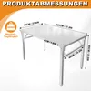 XMTECH Edelstahl Klapp-Arbeitstisch 120×60×85 cm, 300 kg, Produktbild-Vorschau 2