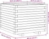 vidaXL Pflanzkübel 60x60x49,5 cm Massivholz Kiefer Produktbild-Vorschau 7