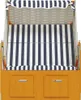 vidaXL Strandkorb mit Dach Poly Rattan & Massivholz Weiß & Produktbild-Vorschau 6