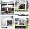 XINZI Garagenzelt Carport Zeltgarage Winterfest, Aluminium  Produktbild-Vorschau 6
