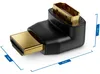 deleyCON HDMI 90° Winkeladapter Typ A Buchse Stecker 4K HDR Produktbild-Vorschau 3