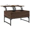 Couchtisch Braun Eichen-Optik 70x50x40 cm Holzwerkstoff Produktbild-Vorschau 4