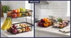 WELLHAUS Fruitmand, 2-laags, inklapbaar, van metaal, zwart. Productafbeelding-voorbeeld 3