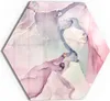 DEQORI Glasbild Echtglas 55x48 cm 'Elegante Farbströme' Produktbild-Vorschau 1