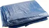 A folded blue tarp on a white background. Produktbild-Vorschau