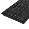 A close-up, angled view of a black keyboard on a white background. Produktbild-Vorschau