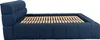 Bett mit Box 180 x 200 cm - Stoff - Dunkelblau + Matratze - Produktbild-Vorschau 8