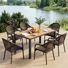 BEALIFE Gartentisch 110x70x73 cm aus WPC | Mit Wasserablauf Produktbild-Vorschau 5