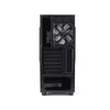 The back view of a black computer case. Podgląd zdjęcia produktu