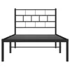 Bettgestell mit Kopfteil Metall Schwarz 100x200 cm Produktbild-Vorschau 4